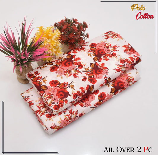 POLO COTTON PRINTED  2PC [ SALE OFFER ] PC-68