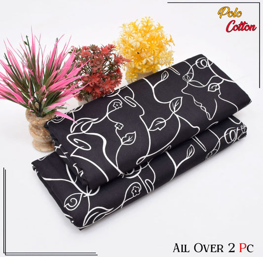 POLO COTTON PRINTED  2PC [ SALE OFFER ] PC-121
