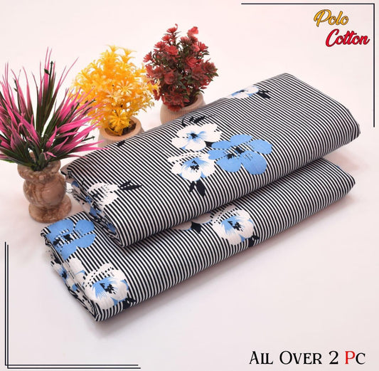 POLO COTTON PRINTED  2PC [ SALE OFFER ] PC-156