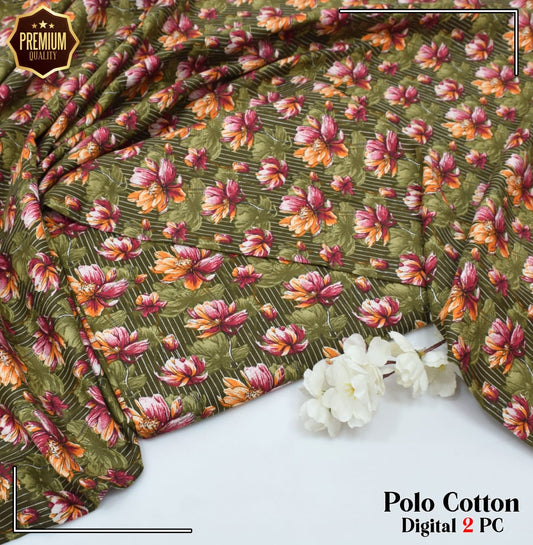 POLO COTTON PRINTED  2PC [ SALE OFFER ] PC-95