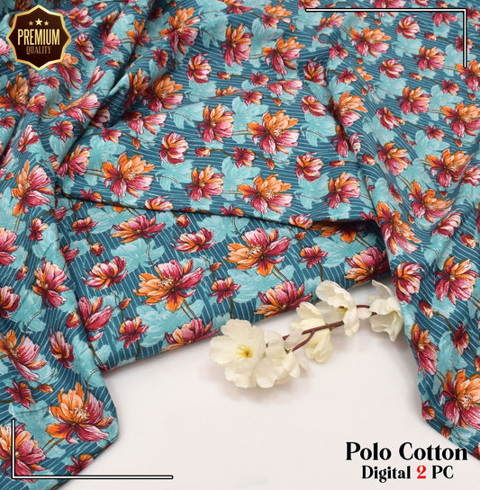 POLO COTTON PRINTED  2PC [ SALE OFFER ] PC-813