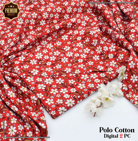 POLO COTTON PRINTED  2PC [ SALE OFFER ] PC-806